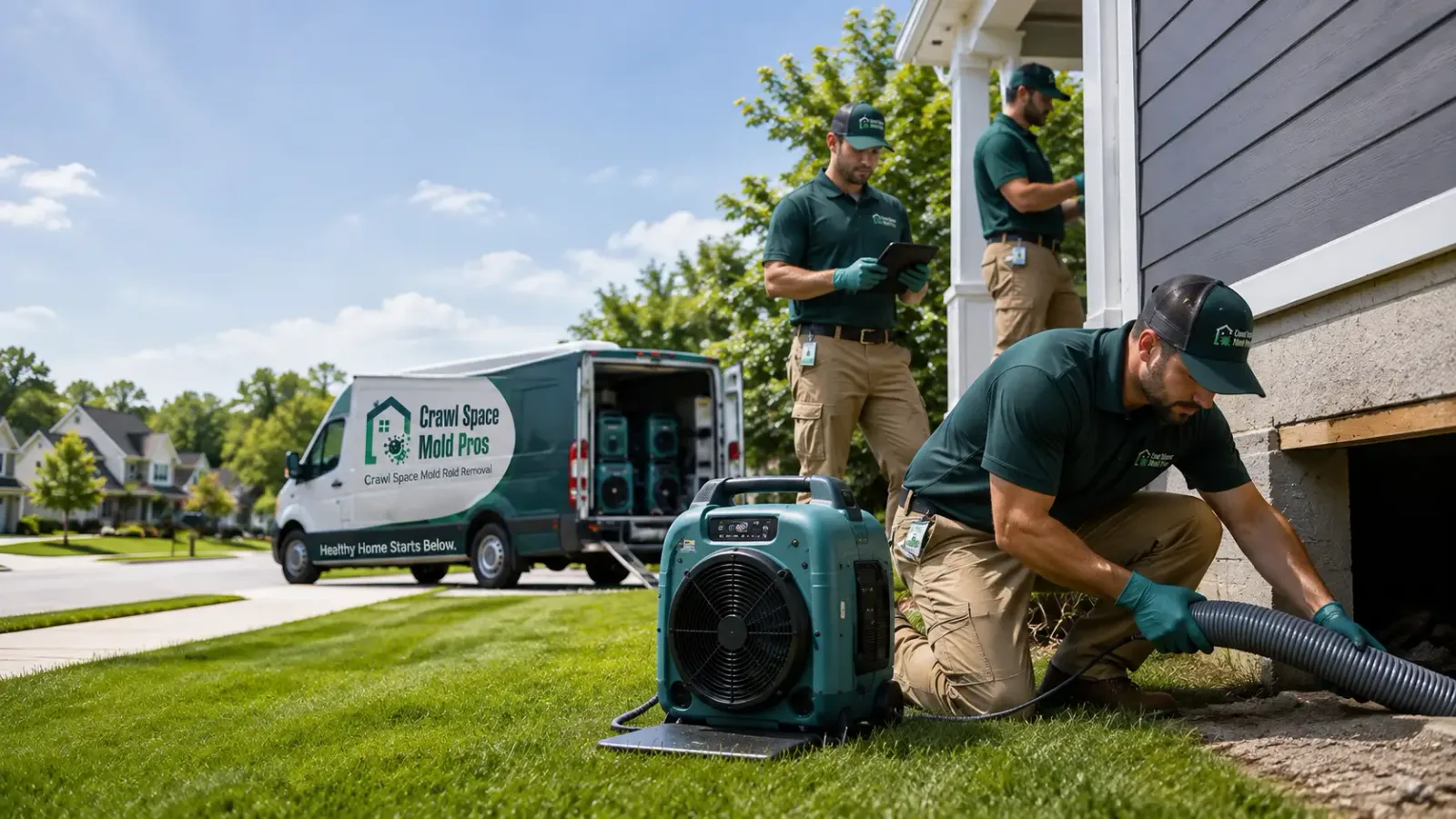 Crawl Space Mold Removal in Ashley, MI
